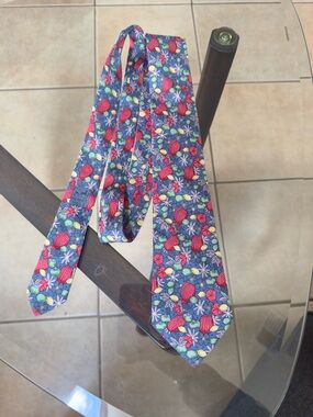 Hermes Silk Blue Tie